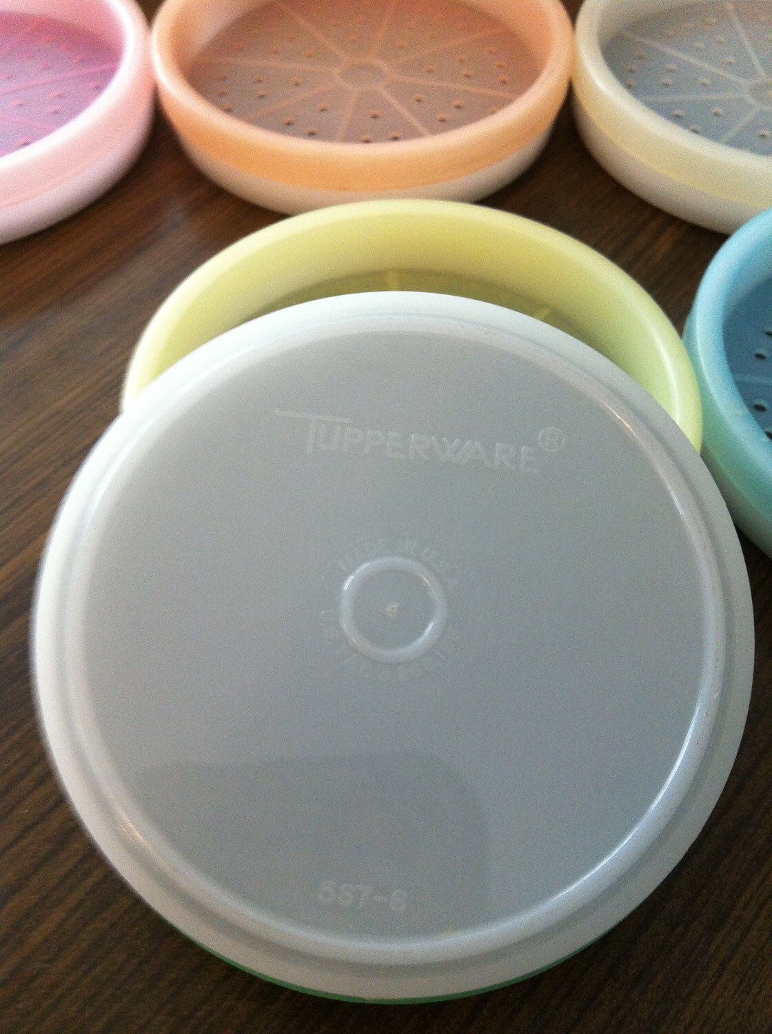Tupperware 7 piece coaster set Etsy