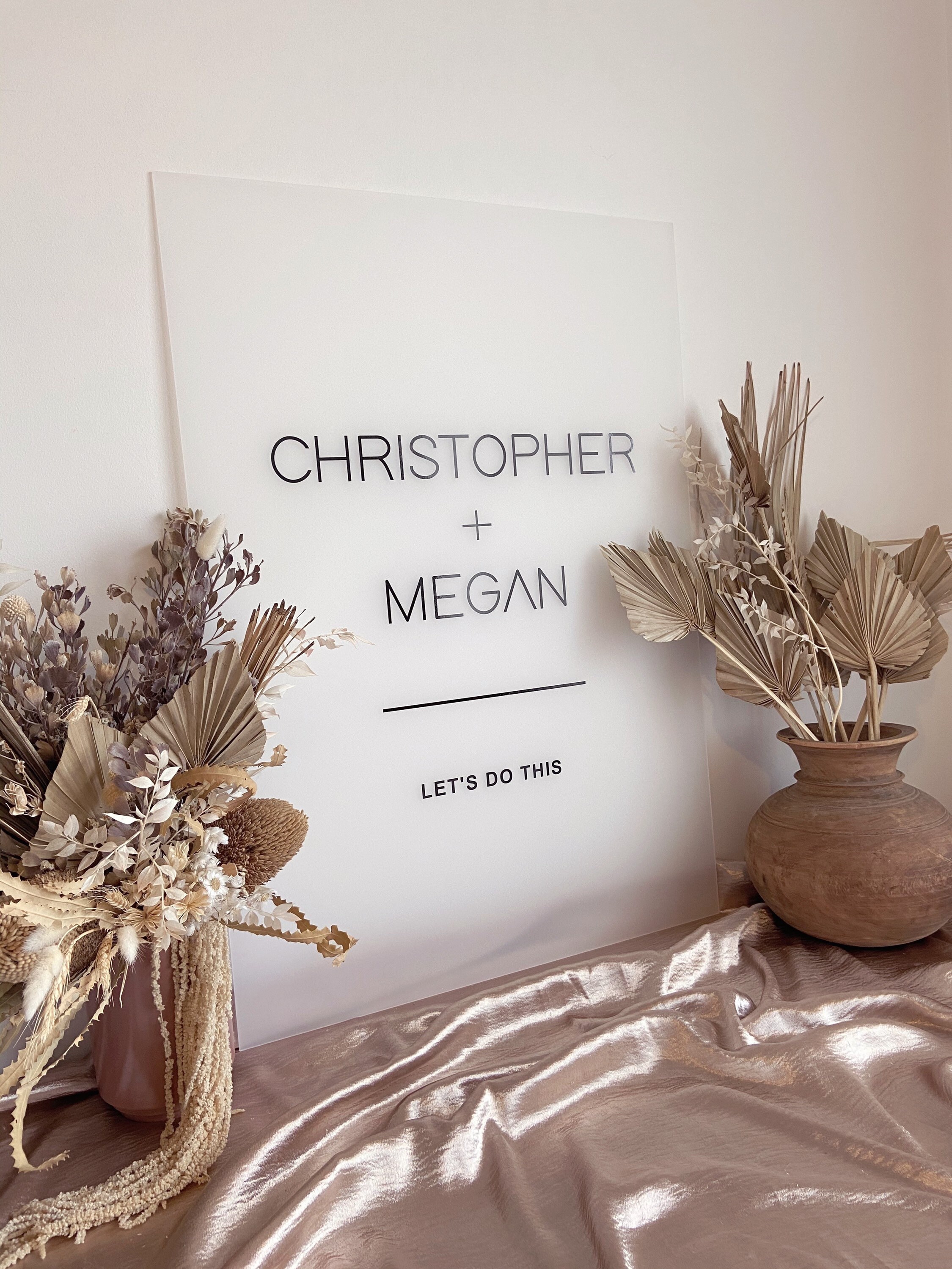 FROSTED Acrylic Wedding Welcome Sign Modern Minimalist Etsy Frosted acrylic wedding welcome sign modern minimalist