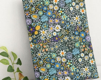 110cm wide Floral pattern DTP fabric DYI,Crafting Sewing cotton material Free Shipping Night Flower printed Cotton Fabric by the yard