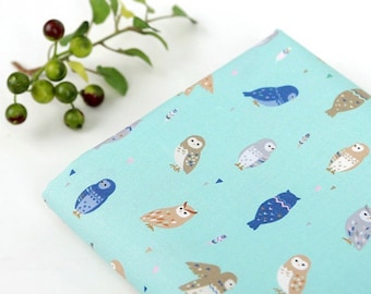 Animal pattern, Mysterious Owl printed Cotton Fabric by the yard 110cm wide Free Shipping cotton material Sewing DTP fabric Crafting DIY