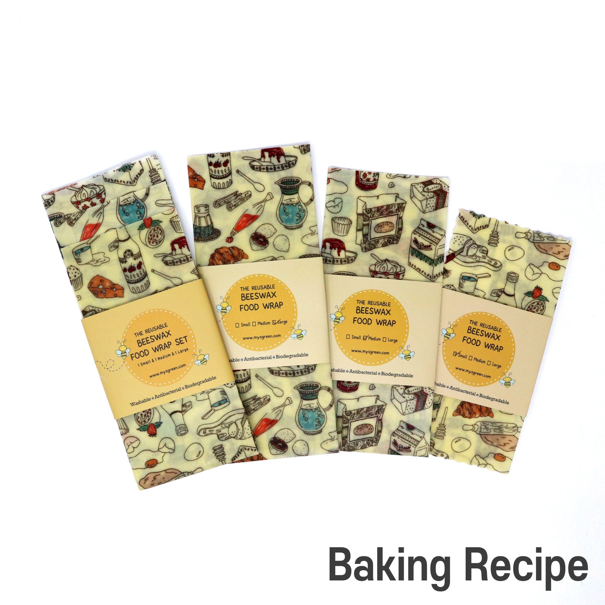 Goldilocks Reusable Beeswax Food Wraps: Best Sellers Bundle