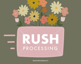 Rush Processing Upgrade Fee