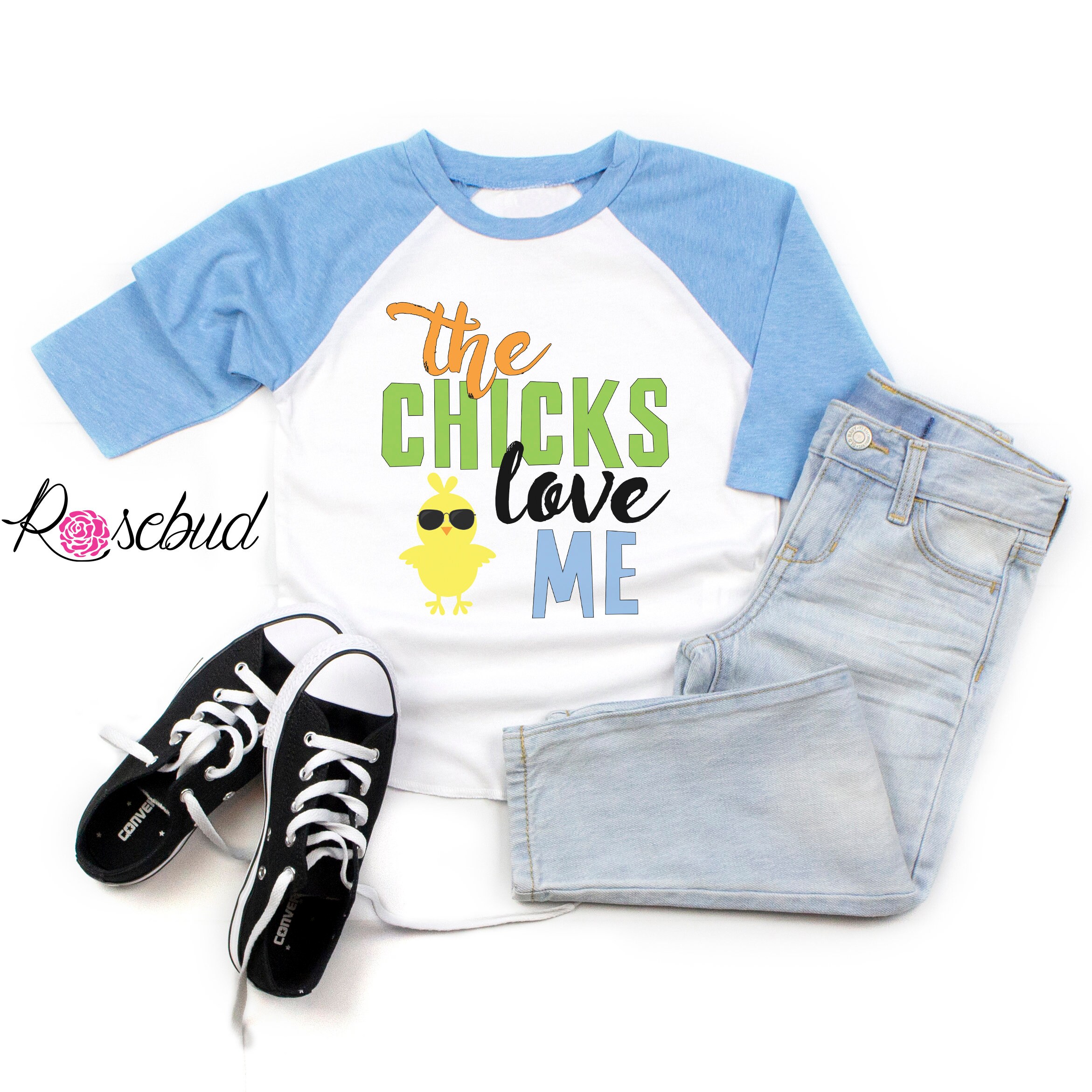 Two Yellow Chicks Dig Me Cotton Toddler Baby Kid T-shirt Tee 6mo Thru 7t