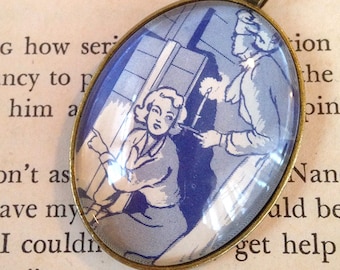 Nancy Drew “The Hidden Staircase" pendant necklace