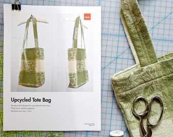 Upcycled Tote Bag Schnittmuster! Perfektes nachhaltiges Projekt für ambitionierte Anfänger