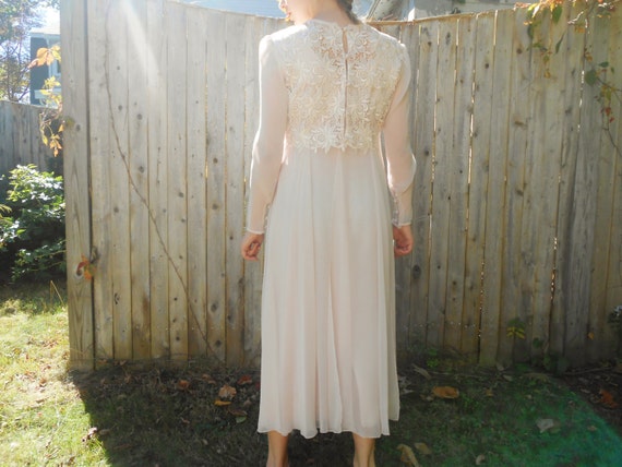 Vintage Rose Chiffon Bridesmaid Dress - image 2