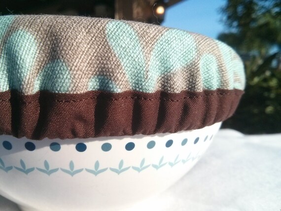 100% Cotton Bowl Covers with Elastic (Three Sizes - Small, Medium, Large) - Sold as a Set - Available in 9 Fabric Choices!