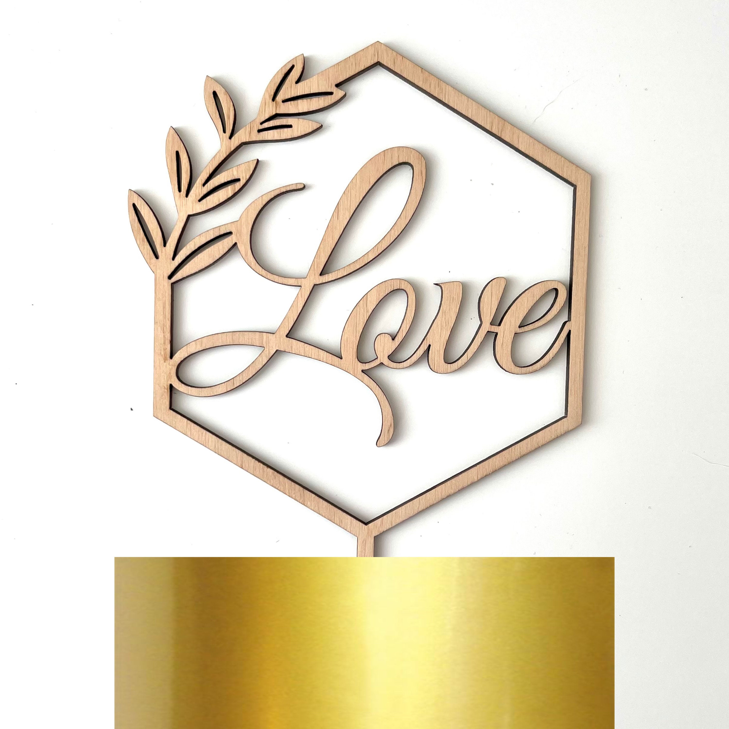 Love Cake Topper Valentines Day Decor for Love Party - Etsy