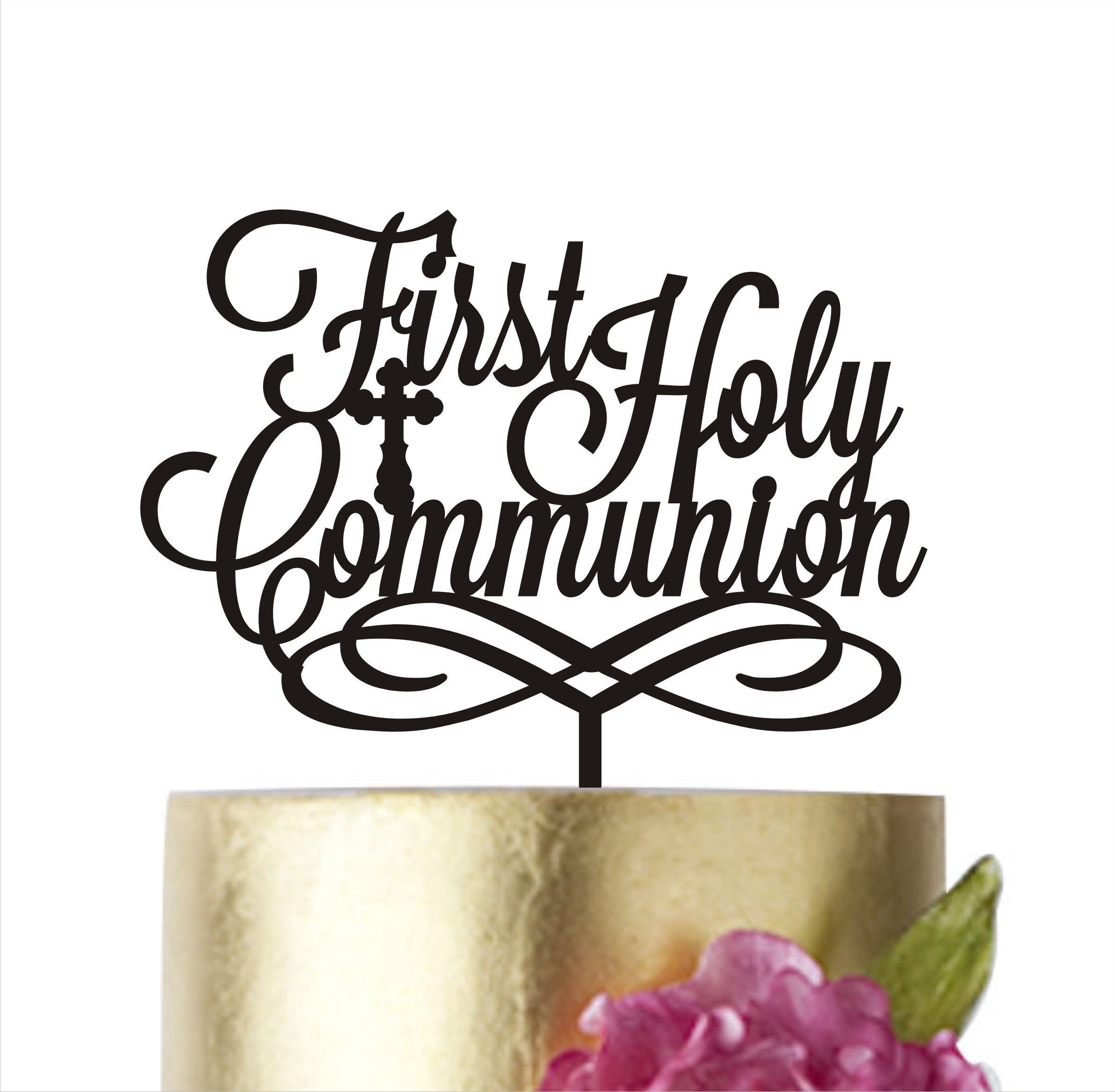 First Holy Communion Cake Topper Communion Favors Boy Girl Etsy
