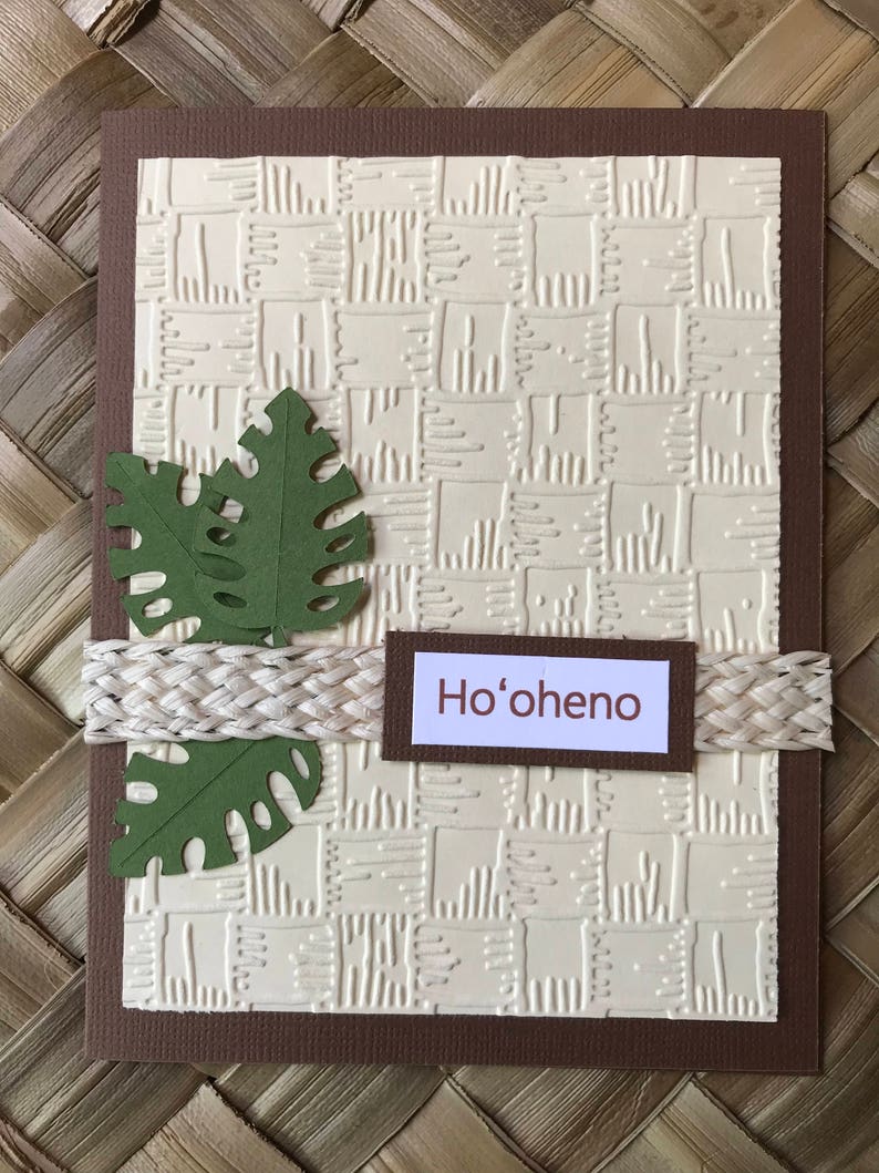 Cherish Ho/'oheno Hawaiian Blank Greeting Card