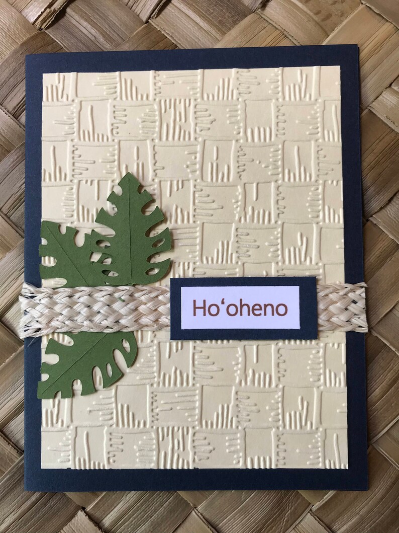 Cherish Ho/'oheno Hawaiian Blank Greeting Card