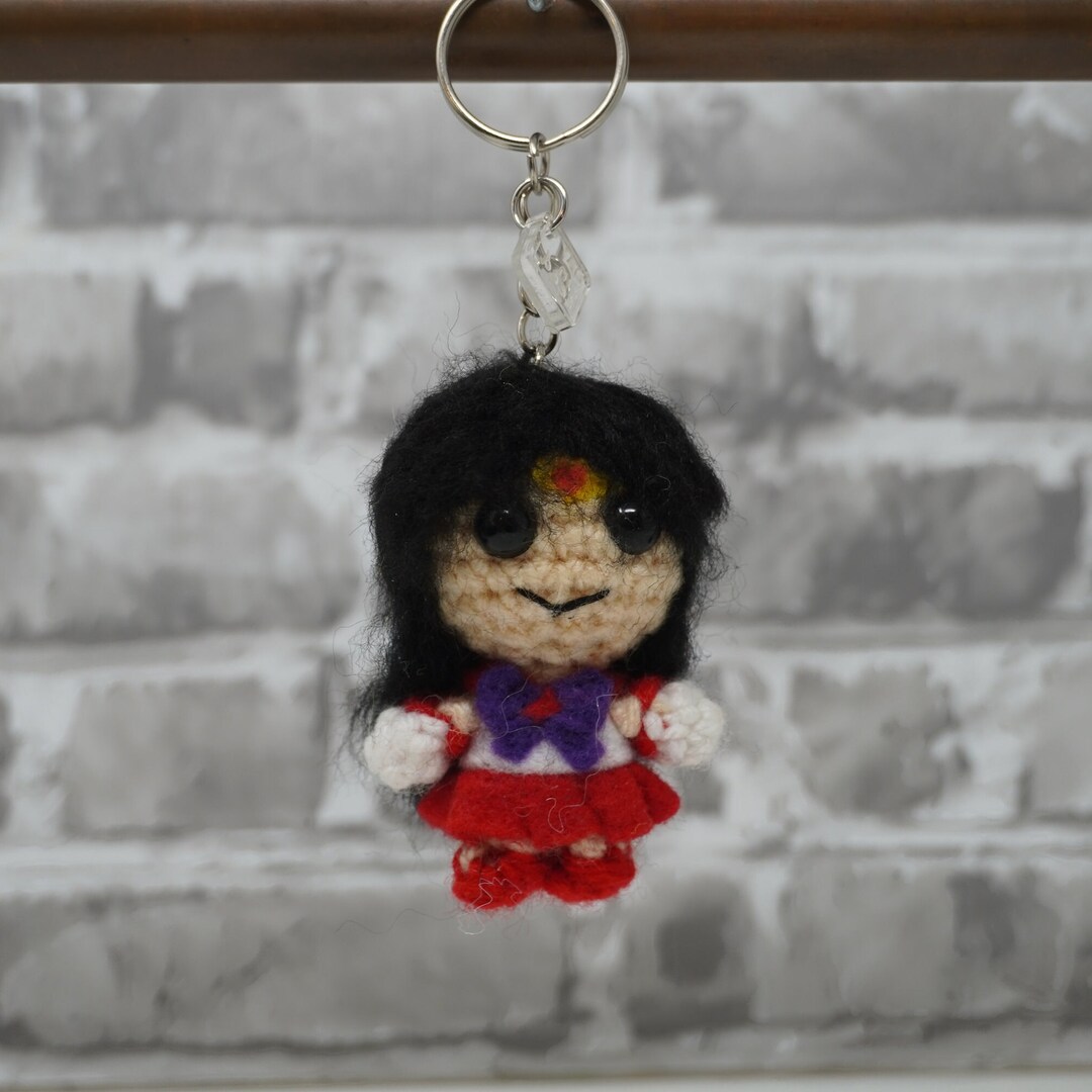 Amigurumi Sailor Mars Keychain - Etsy