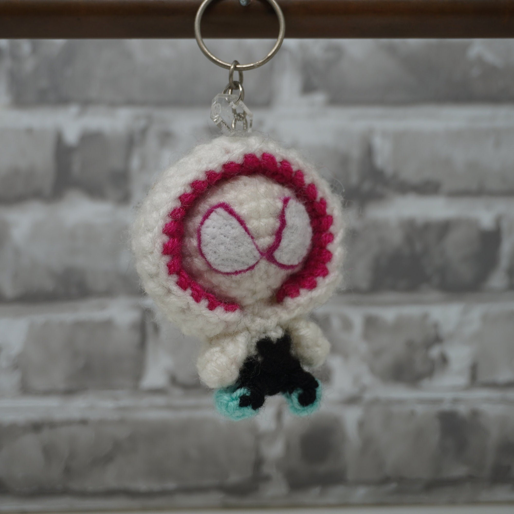Amigurumi Spider Gwen Keychain