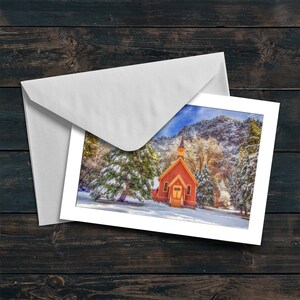 Yosemite Christmas Cards Blank Photo Cards with Envelopes image 6