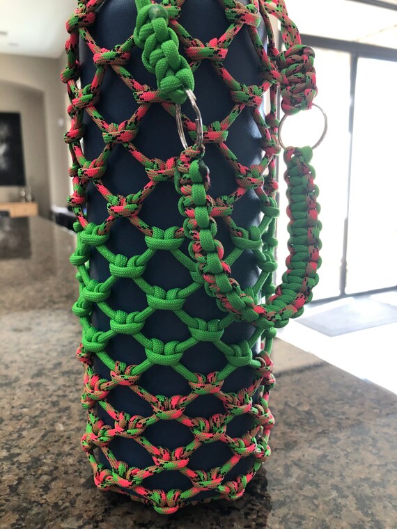 Water Bottle Carrier With Handle Etsy