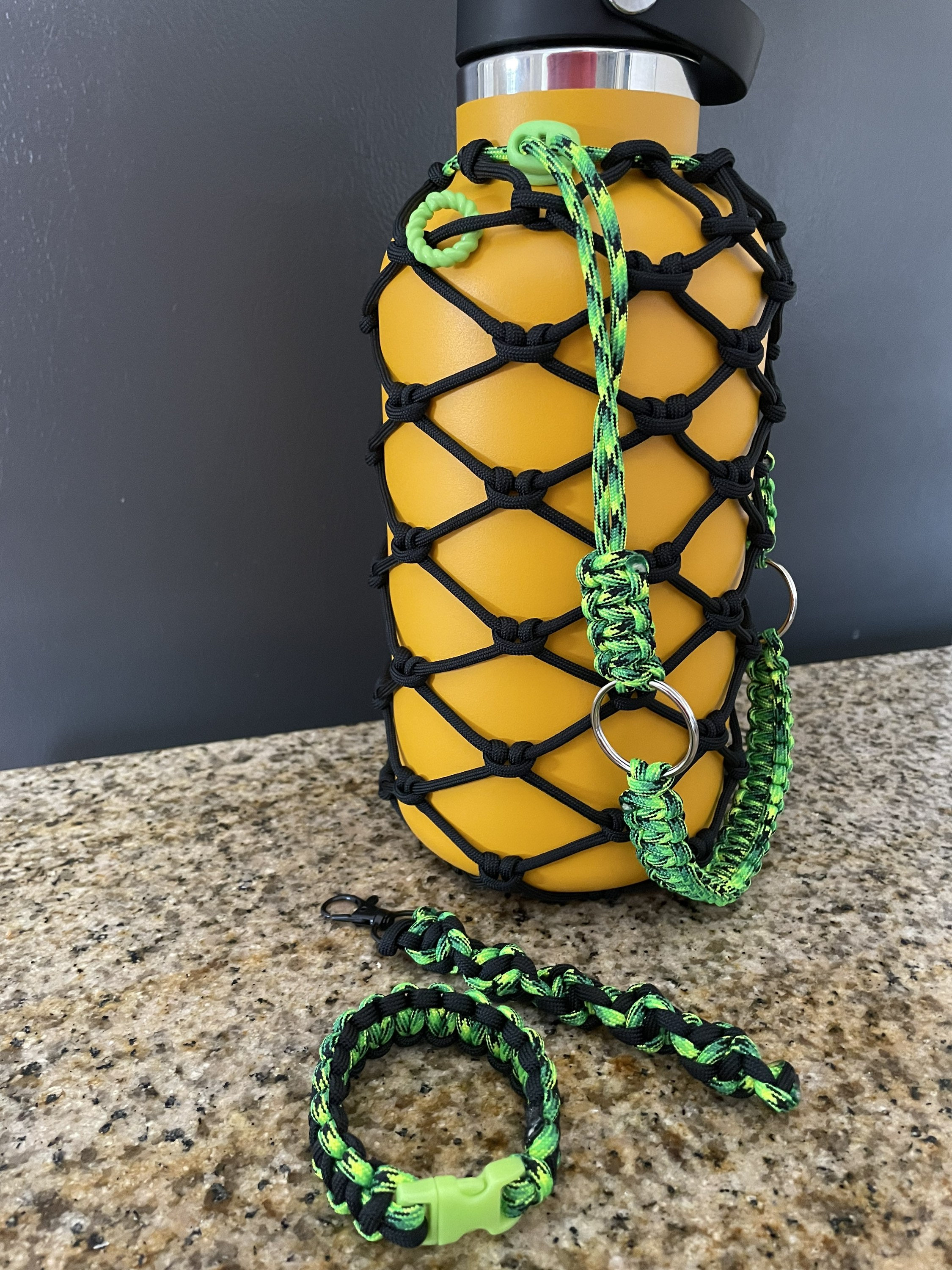 Water Bottle Shoulder Strap Paracord Handle With Shoulder Strap For Hydro  Flask And Other Wide Mouth Bottles For 12oz To 64oz - Water Bottle & Cup  Accessories - AliExpress