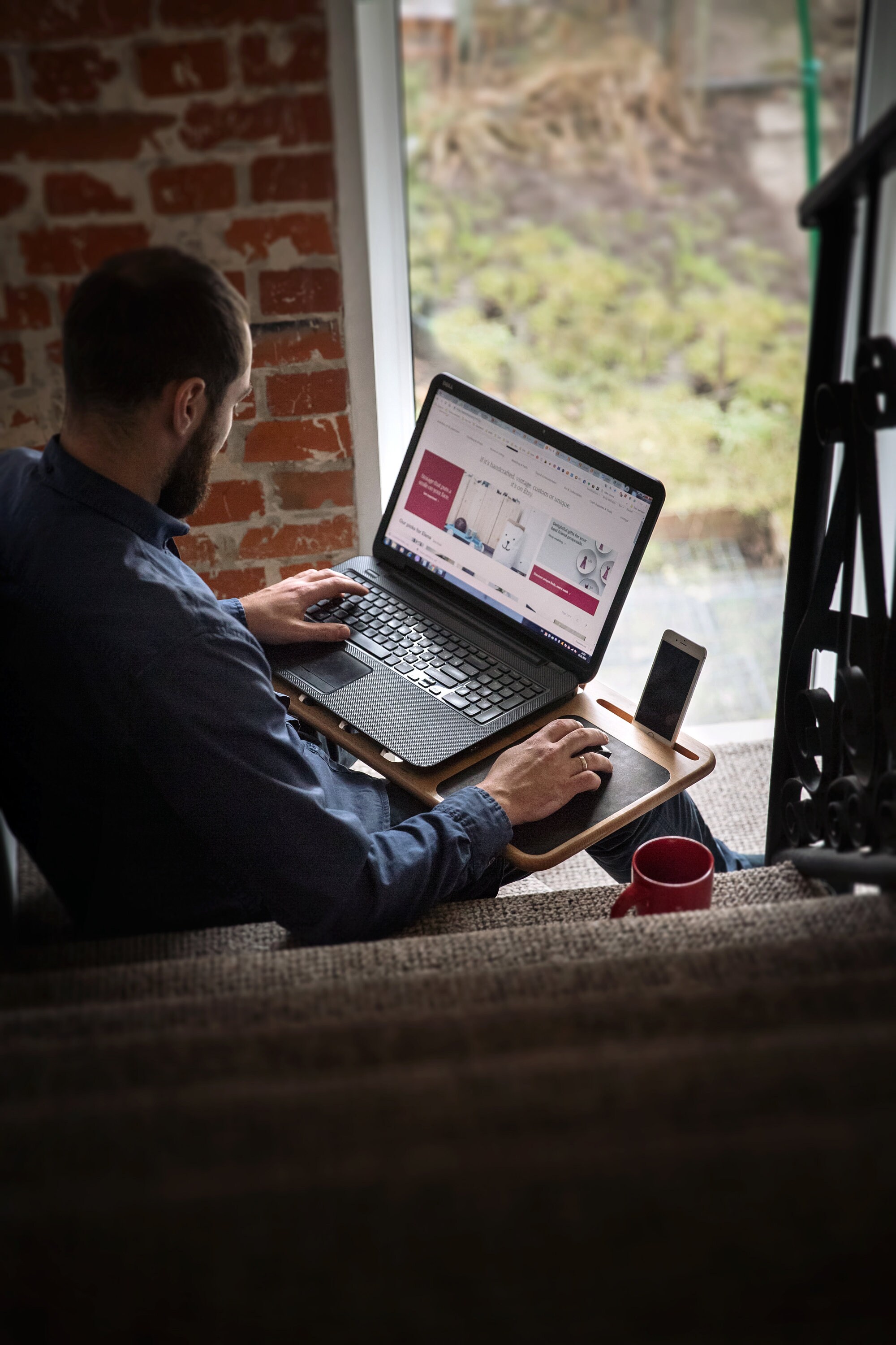 Lap Desk Free Personalization Laptop Stand Tray Table Lapdesk Accessory Wooden