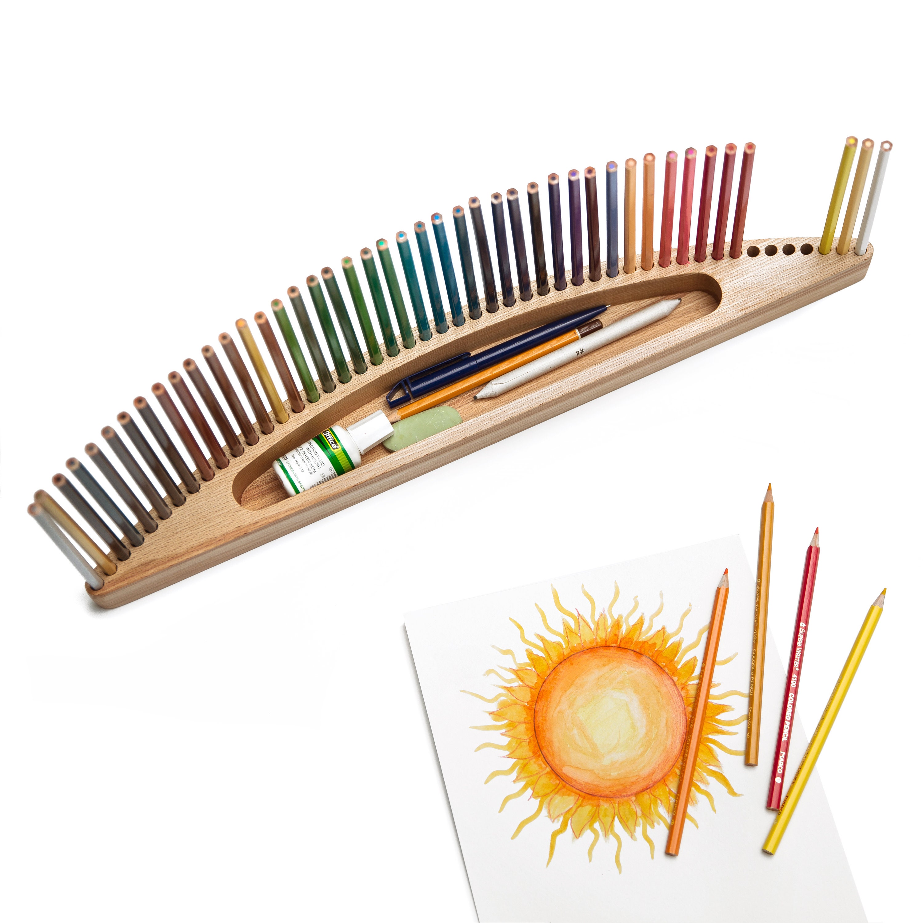 Colored Pencils Holder Free Personalization Painter Gift Etsy