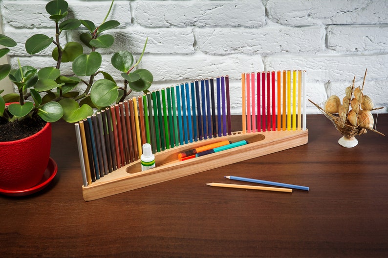Colored Pencils Holder Free Personalization Painter Gift Etsy UK