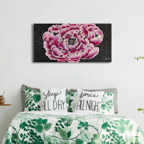 Fleur de pivoine Peinture originale