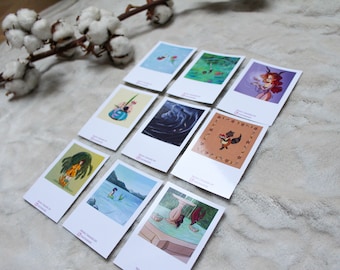 Lot de 9 mini prints