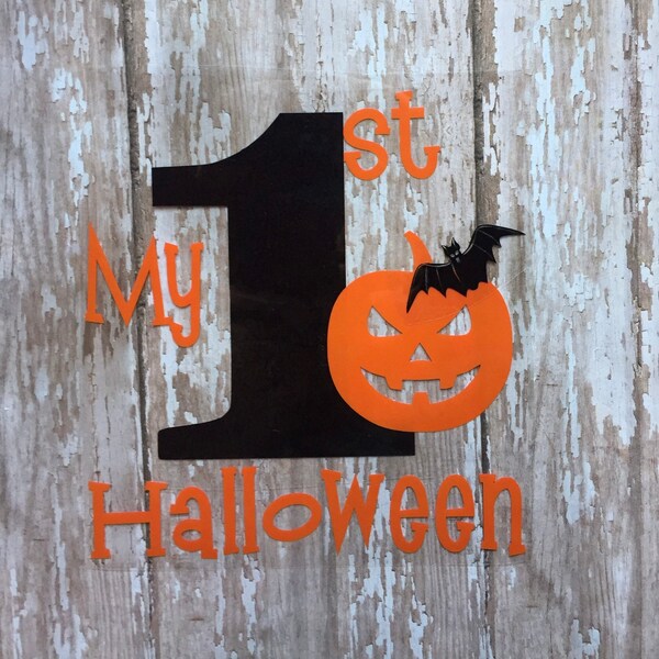 Baby's First Halloween, Baby's First Halloween heat transfer decal, Iron on Decal, DIY Baby's First Halloween outfit, diy 1st halloween top