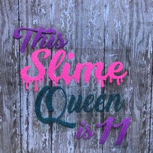 This Slime Queen is Iron on decal, Slime King heat transfer, DIY Slime Shirt, DIY Slime Birthday Shirt, This Slime King is..., Heat Transfer