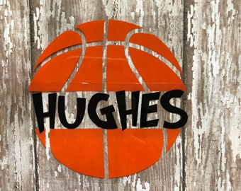 Personalized Basketball Iron On Decal: Custom Name Heat Transfer