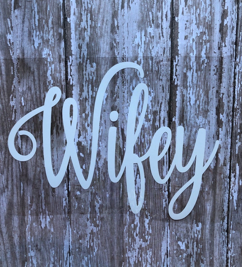 Wifey Iron on Decal Bridal Party Iron on Decal Bachelorette Etsy