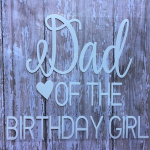 Mom or Dad of the Birthday Girl Iron on Decal. DIY Family of the Birthday Girl Shirts. DIY Personalized Birthday Shirts for the family