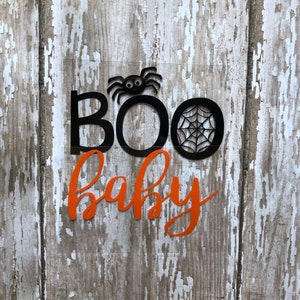 Boo Baby Halloween Iron on Decal, Halloween Iron on Decal, Iron on Decal, DIY Baby Halloween outfit, Boo Baby Iron on, DIY Halloween Tee