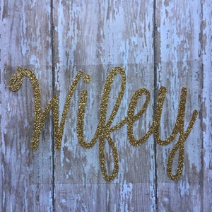 Wifey Iron on Decal: DIY Bridal Party Heat Transfer - Etsy