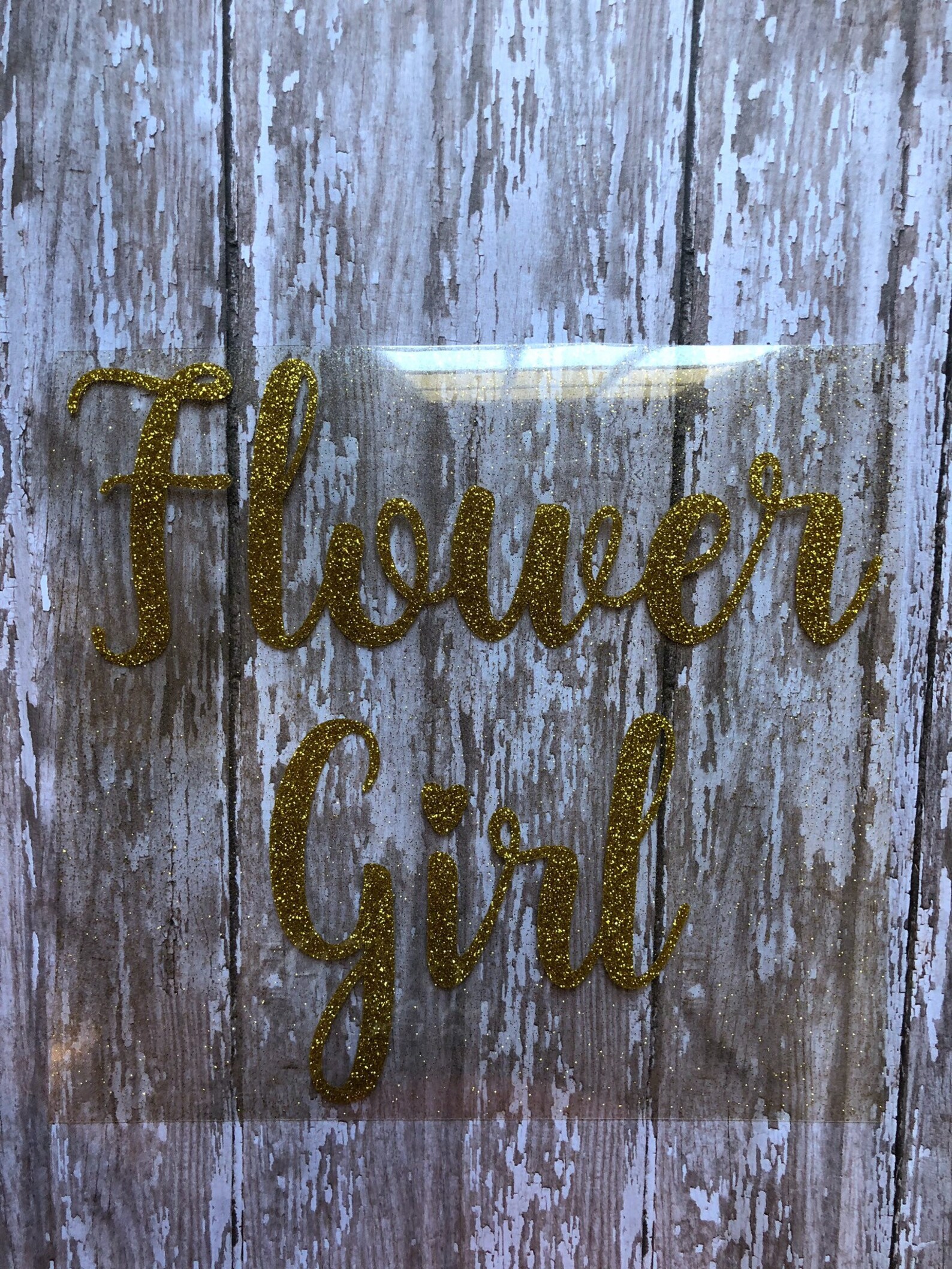 Flower Girl Iron on Decal Wedding Iron on Decal DIY Flower Etsy