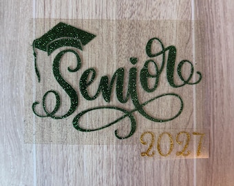 Senior Heat Transfer Decal: DIY Graduation Shirt Iron-On