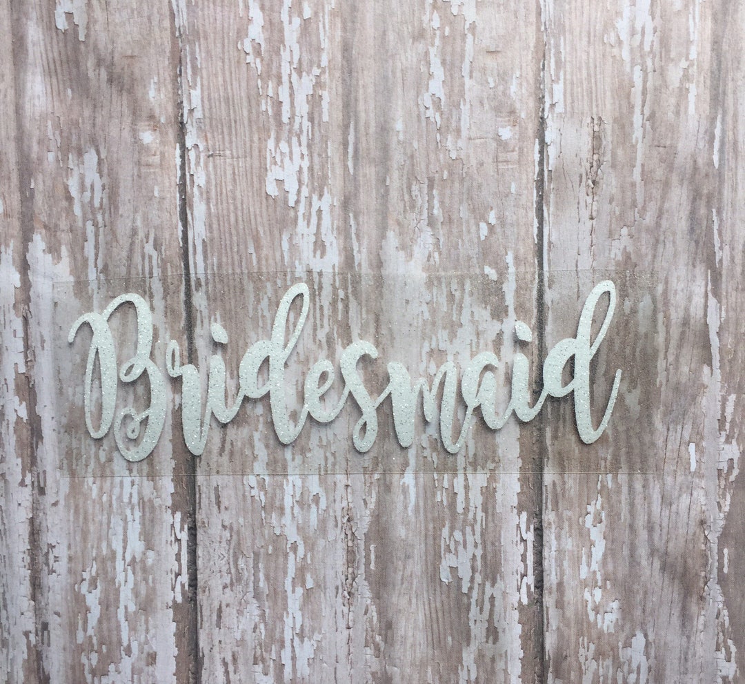 Bridesmaid Iron on Decal. DIY Bridesmaid Shirt. Wedding Party Decals