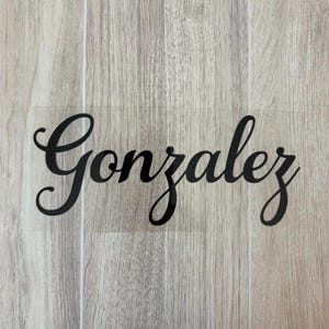 Personalized Name Iron On Decal: Custom word heat transfer, Cheer Bow