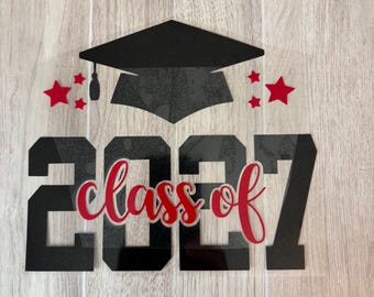 Graduation Class Iron On Decal: DIY Senior Shirt Heat Transfer
