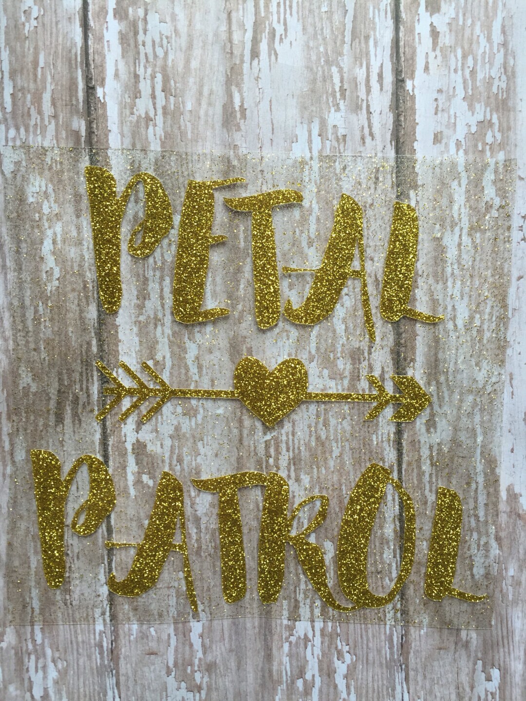 Petal Patrol Iron on Decal. Flower Girl Iron on Decal. DIY Flower Girl
