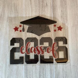 Graduation Class Iron On Decal: DIY Senior Shirt Heat Transfer