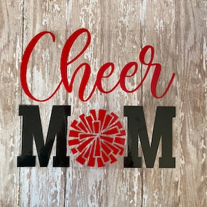 Cheer Mom Iron On Decal: DIY Cheer Family Heat Transfer