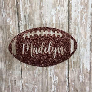 Personalized Football Iron on Decal. Diy Football with Name Shirt. Football Monogram Iron on Decal. Diy Football Baby Outfit. Football Name