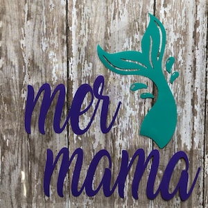 Mermaid Family Iron-on Decal: DIY Custom Shirt Heat Transfer