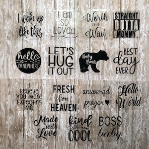 Onesie Decorating Set. Diy Baby Shower Onesie Decorating Station. Diy Baby Shower Gift. Heat transfer decal. Diy Baby Gift. New Baby Gift