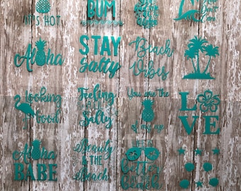 Tropical Iron-On Decals: DIY Onesie Decorating Set