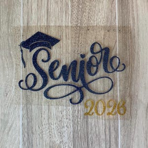 Senior Heat Transfer Decal: DIY Graduation Shirt Iron-On