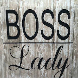 Boss Lady Iron on Decal/ Lady Boss Iron on Decal/ DIY Boss Lady Shirt/ Boss Lady Glitter or Non Glitter Decal/ Boss Man/ Boss Jr/ Mini Boss/
