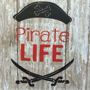 Pirate Life Iron-On Decal: DIY Pirate Shirt Heat Transfer