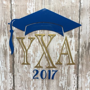 Graduation Monogram Iron On, Graduation Cap Monogram Heat Transfer ...