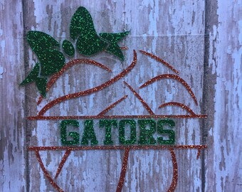 Personalized Glitter Basketball Iron On Decal: DIY Name Shirt