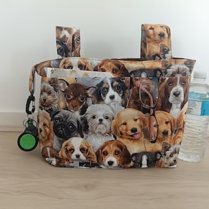 Walker Bag with Bottle Holder: Wheelchair Organizer, Cotton Accessory